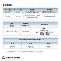 マキタ ランダムオービット サンダ 充電式 18V MAKITA 18V ペーパー寸法 125mm BO180DZ 同等品 XOB01Z